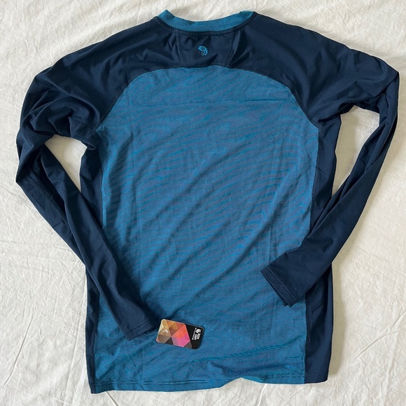 Mountain Hardwear Butterman™ Crew | Base Layers size M in Blue Long Sleeve - Picture 1 of 5